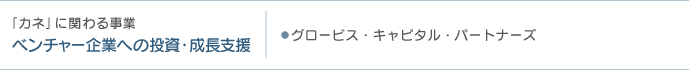 「カネ」に関わる事業ベンチャー企業への投資・成長支援・グロービス・キャピタル・パートナーズ